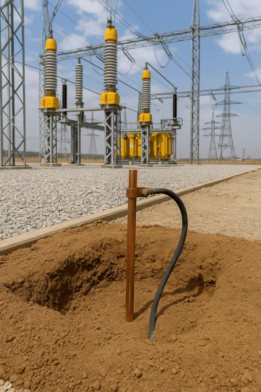 اجرای خاک کاهنده اطراف الکترود ارت