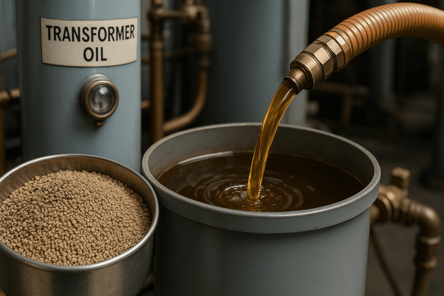 تصفیه و احیای روغن ترانس با بنتونیت اکتیو