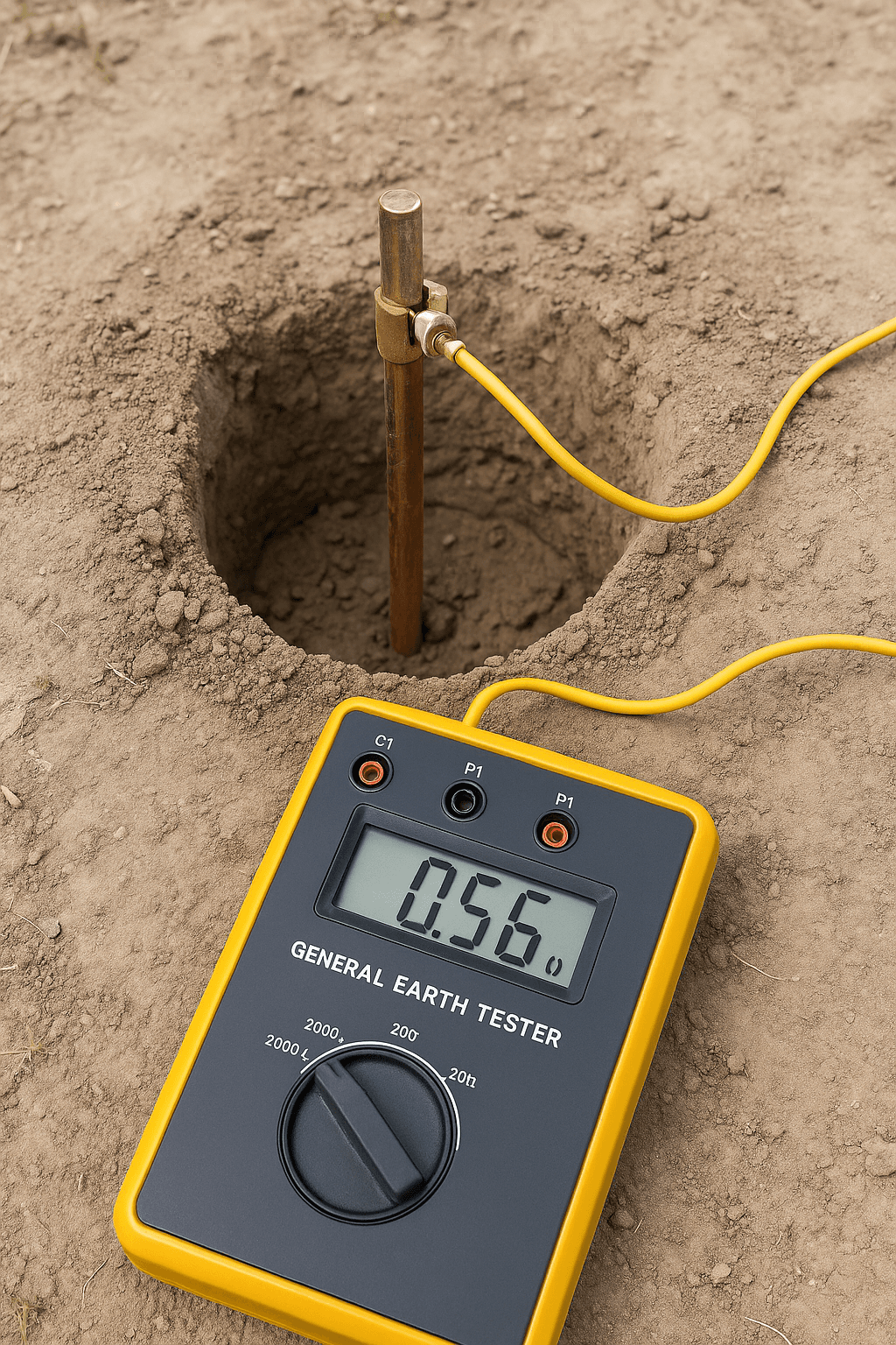 اندازه‌گیری مقاومت ارت با ارت‌تستر