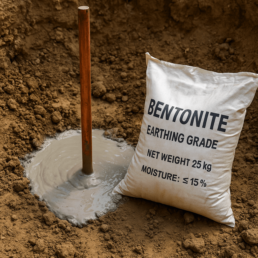 تزریق دوغاب بنتونیت در چاه ارت